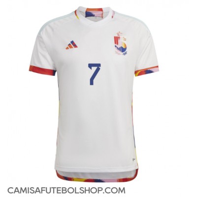 Camisa de time de futebol Bélgica Kevin De Bruyne #7 Replicas 2º Equipamento Mundo 2022 Manga Curta
